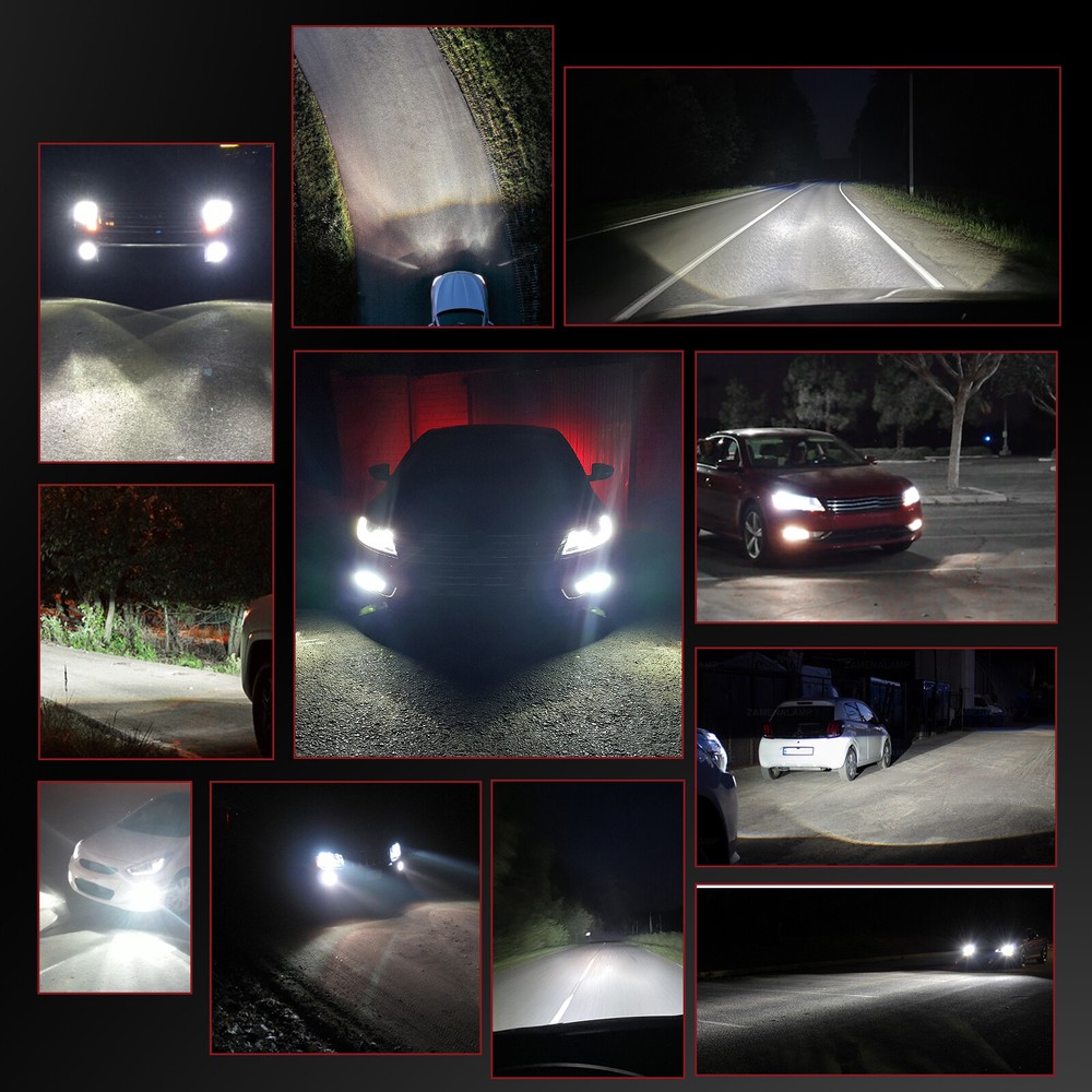 LASFIT H11 LED Headlight 6000K Low Beam Bulbs Conversion Kit 50W Cool White 2PCS