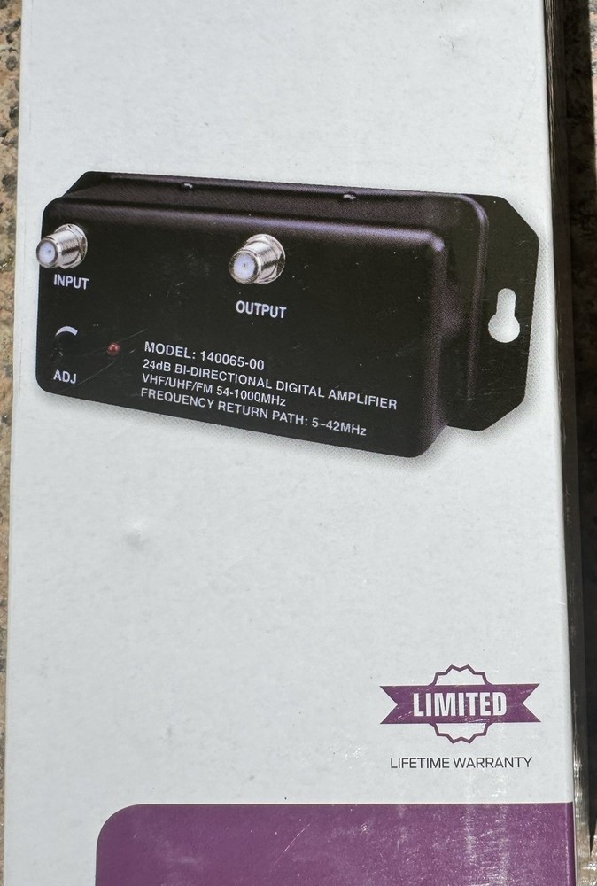 Monster 24DB Signal Amplifier with Return Path NIB