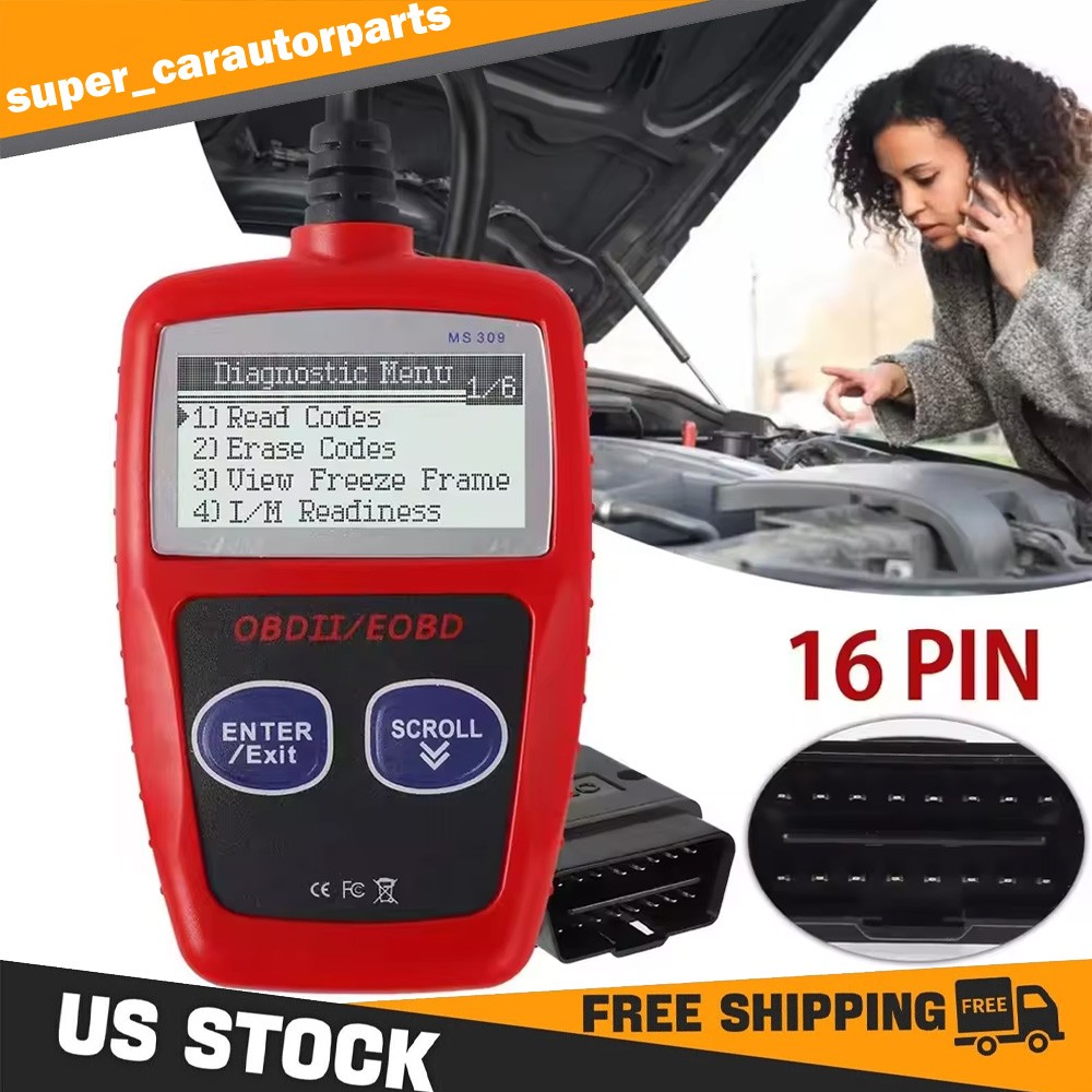 MS309 Automotive Code Reader OBD2 Scanner Diagnostic Tool Car Check Engine Fault