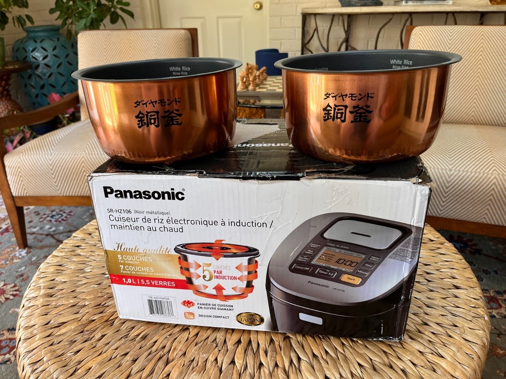 NEW panasonic sr-hz106 + 1 extra copper bowl