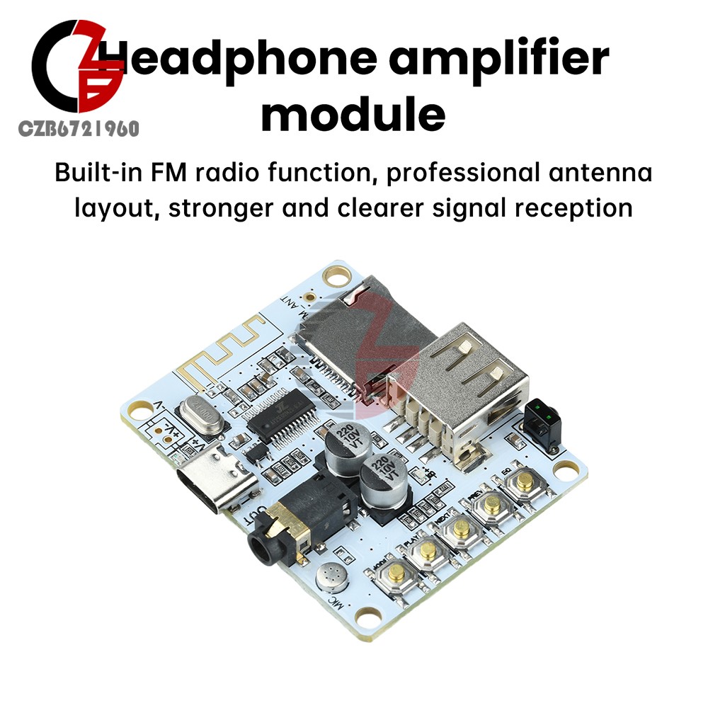 Audio Receiver Board Module Player Bluetooth 5.4 Lossless Decoder Module Type-C