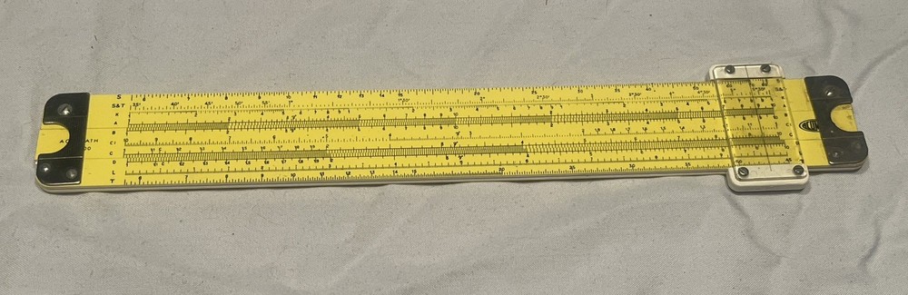 Acu-Math Slide Rule w/ Sleeve / Original Box