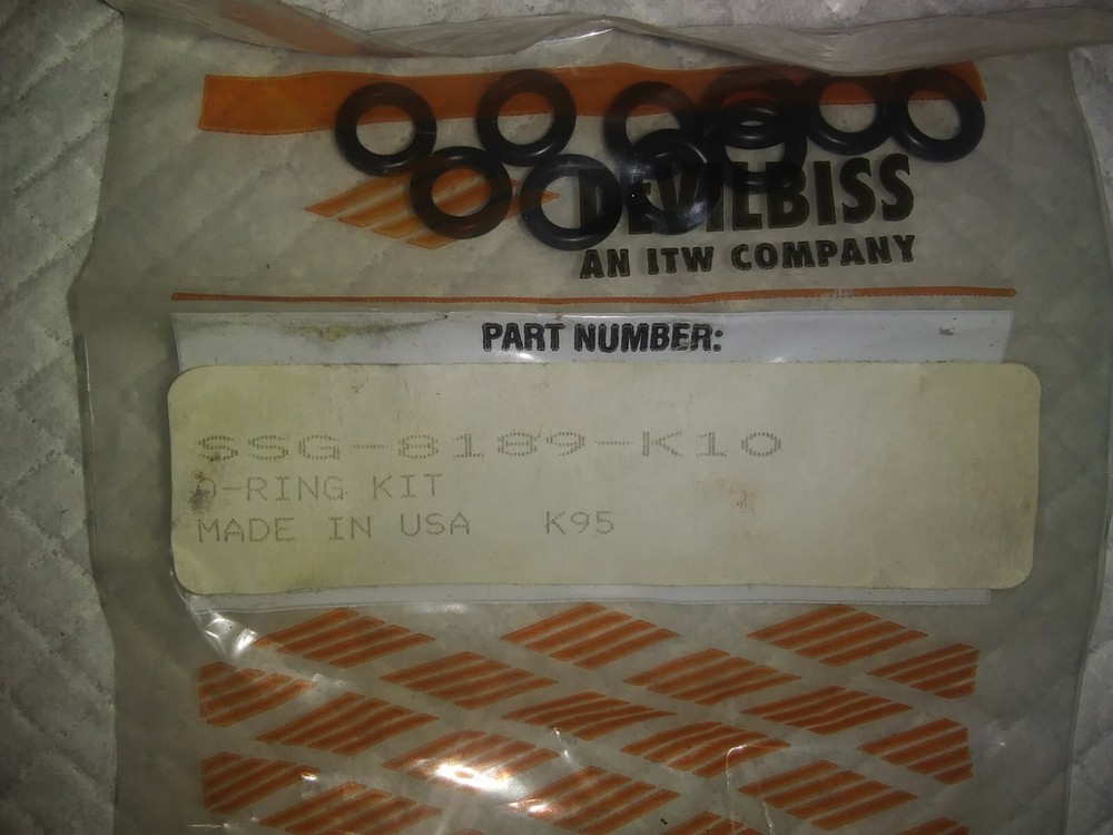 Devilbiss SSG 8189 K10 O-Ring Kit