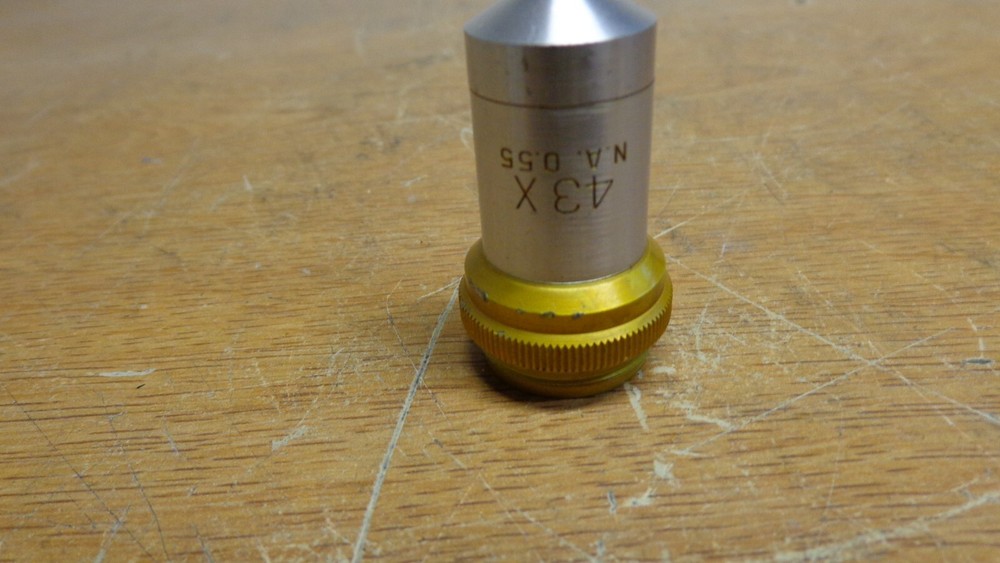 B&L MICROSCOPE OBJECTIVE LENS 43x na 0.55