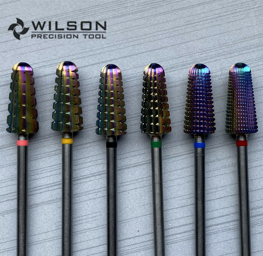 Volcano Bits -Rainbow coating WILSON Carbide Nail Drill Bit US SELLER