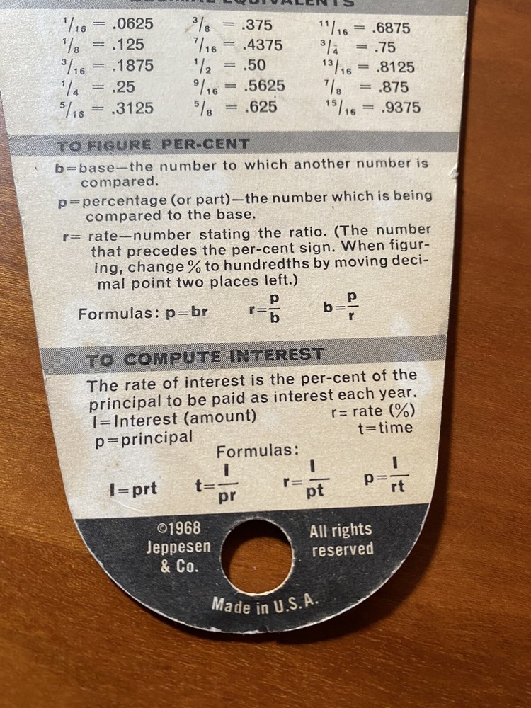 Radio Shack 8-Function Mathmile Computer 1968 Multi-Purpose Tool #68-1007 Tandy