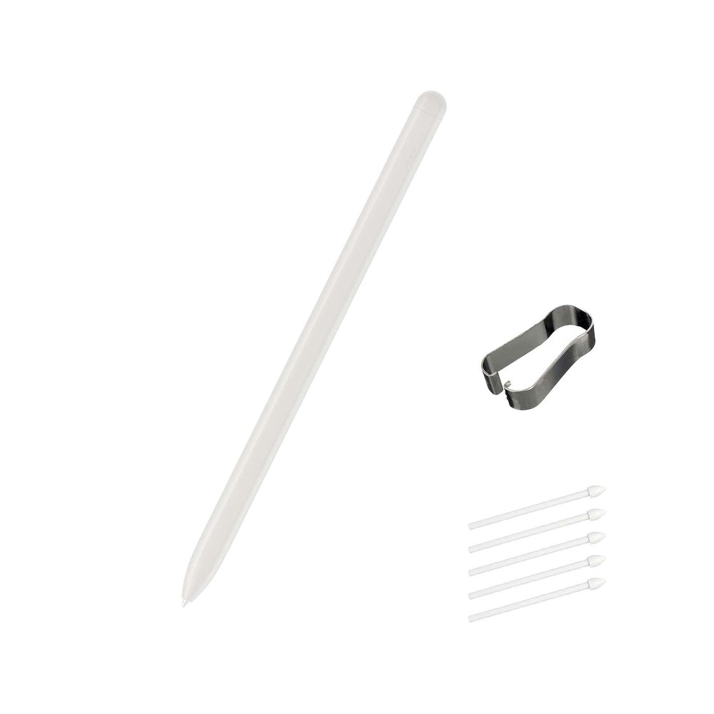 Galaxy Tab S9 FE / S9 Plus Stylus Pen - Silver, Extra Nibs, Precision Control