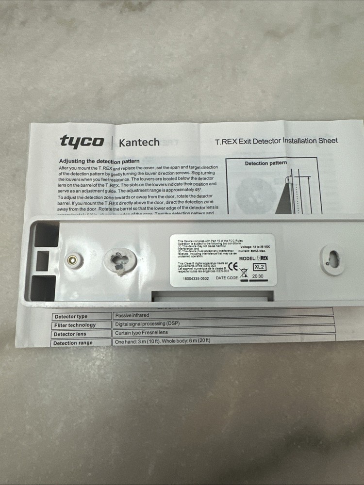 Tyco Kantech T-Rex Exit Detector