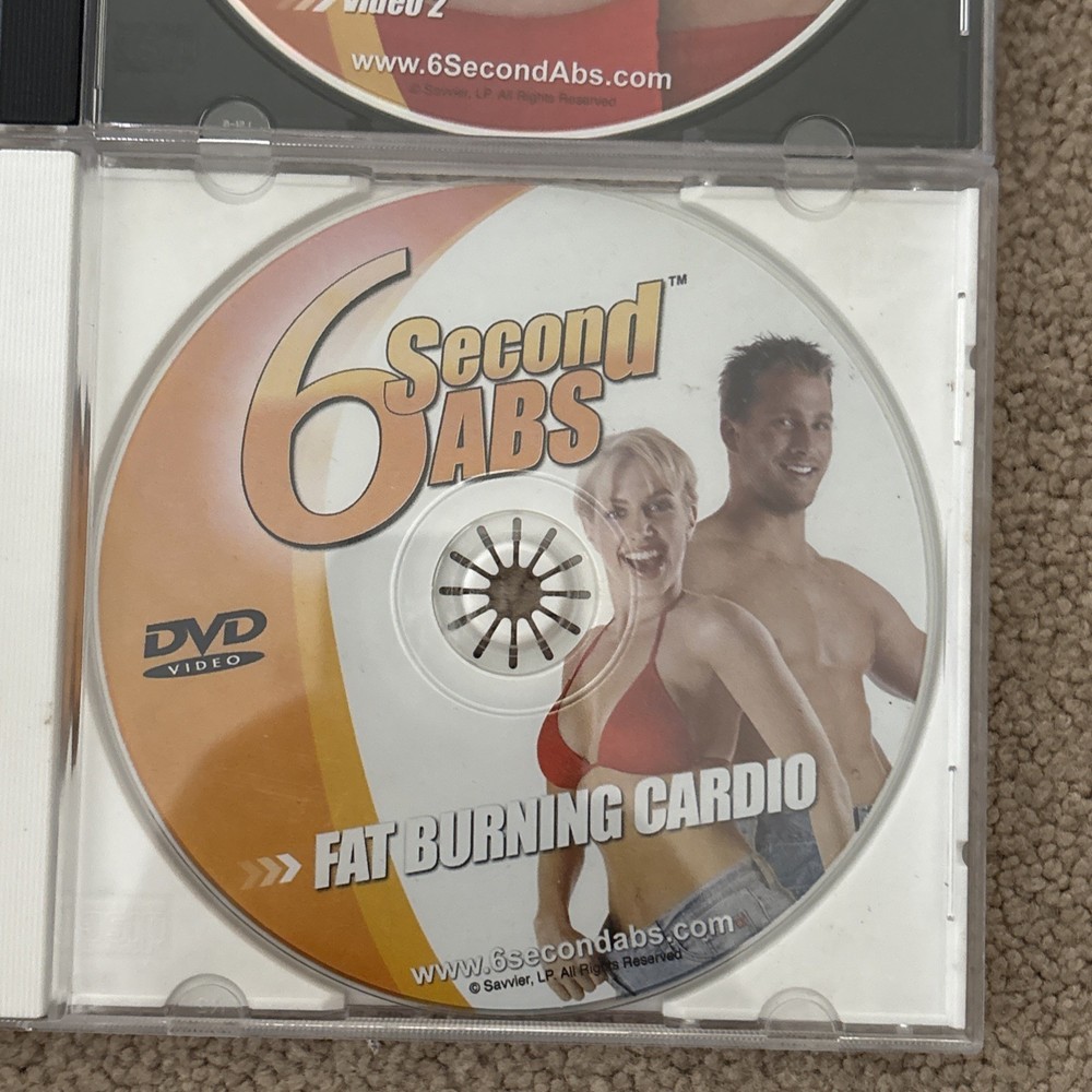 COMPLETE 6 Second Abs Vintage Home Workout Machine With Training & WORKOUT 2 DVD