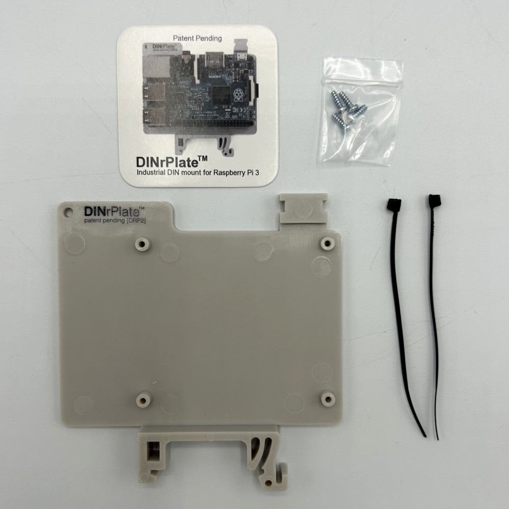 DinrPlate - Industrial DIN Mount for Raspberry Pi 3