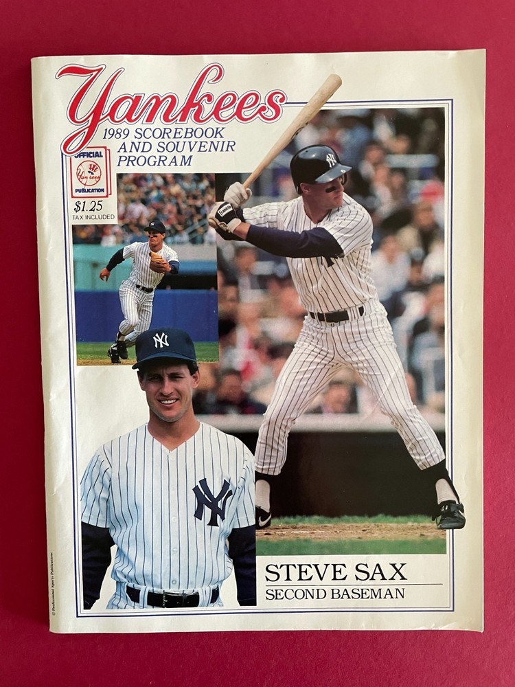 1989 Yankees Scorebook Baseball Program - Don Mattingly