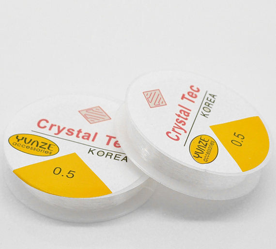 Bulk Clear Beading Elastic 32ft - 1mm - Z175