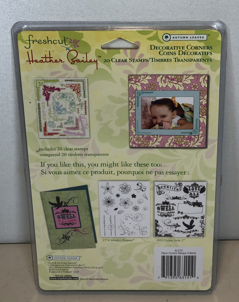 Decorative Corners Heather Bailey Stamps- 20 Stamps
