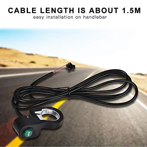 Ebike Horn, 23mm Mini Bike Kill Switch with 5 Ft Cable, Horn Button Suitable