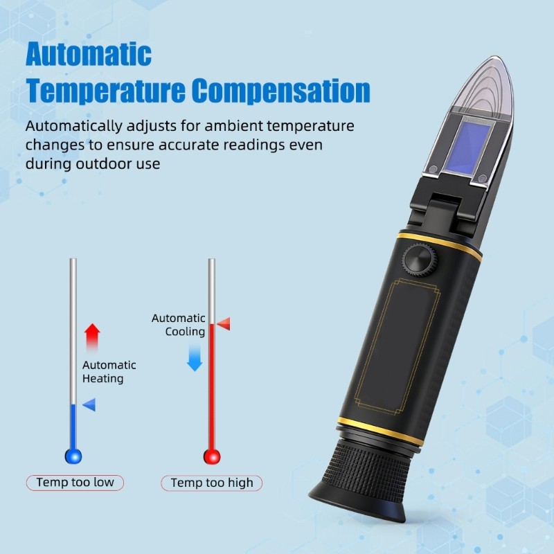 High Precise Handheld Refractometer For Antifreeze And Battery Fluid Testing