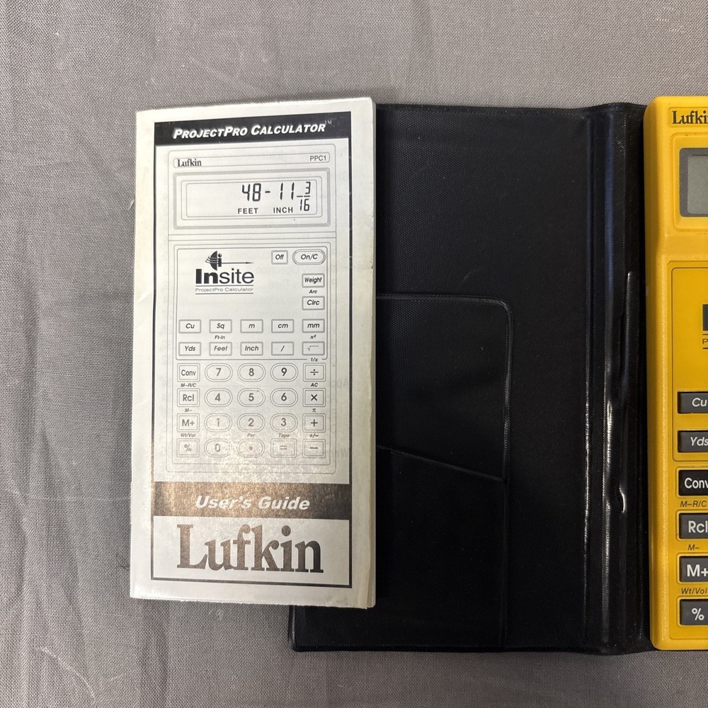 Lufkin Insite Project Pro PPC1 Construction Calculator