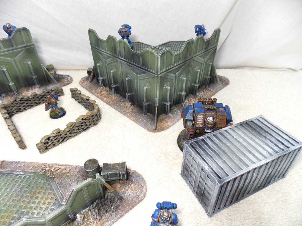 WARGAMING TERRAIN PAINTED BUNDLE 9 PIECE SET .....ADVANCE ORDERS