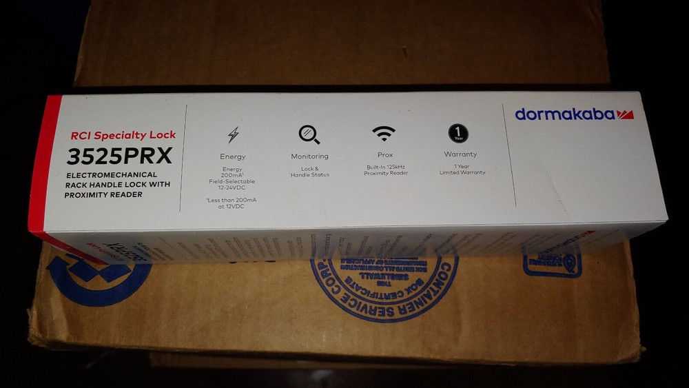 RCI Dormakaba 3525PRX Electronic Rack handle Specialty Lock w/Proximity Reader