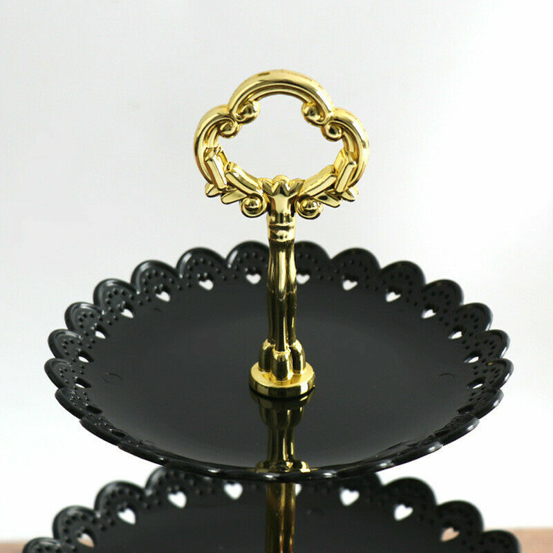 3-Tier Cupcake Stand Cake Round Serving Display Dessert Plate Rack Wedding