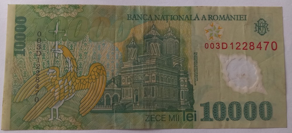 Romania, 10.000 Lei 2000 E Ghizari