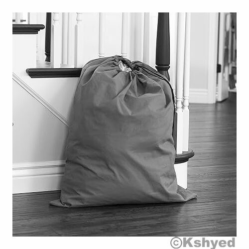 Large 29"X40" Laundry Bag Heavy Duty Nylon With Drawstring Assorted (10 Pack)