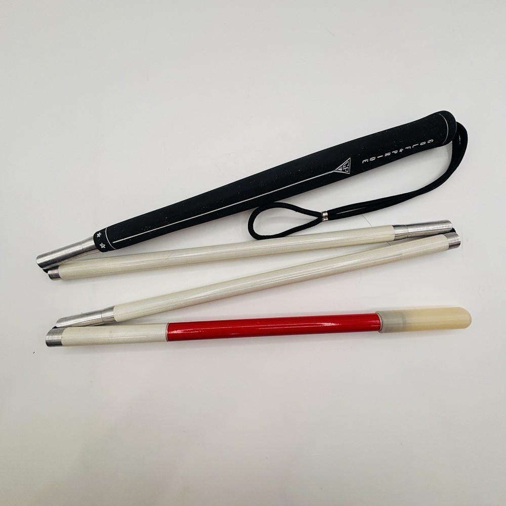 Aluminum Mobility Reflective Folding White Cane Vision Impaired Replaced Handle