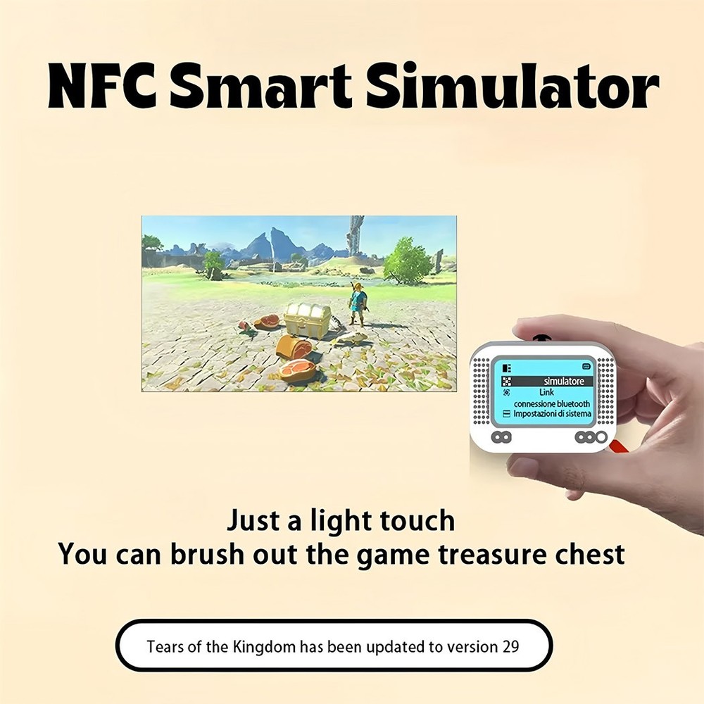 Amiibo NFC Tag Emulator Bluetooth-Compatible Emulator for Nintendo Switch 1 & 2