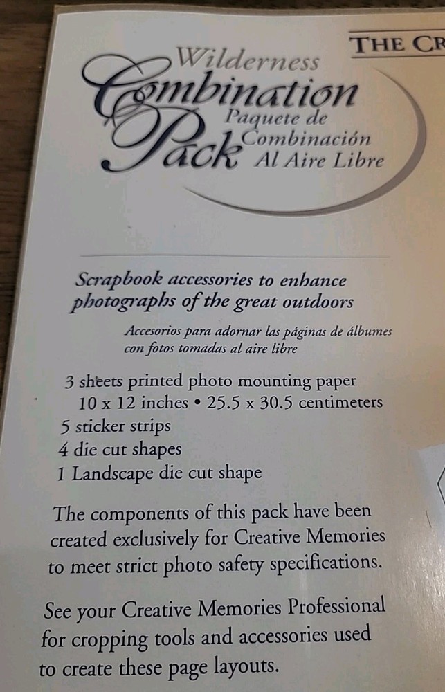 Creative Memories Collection Wilderness Combination Pack 10 x 12