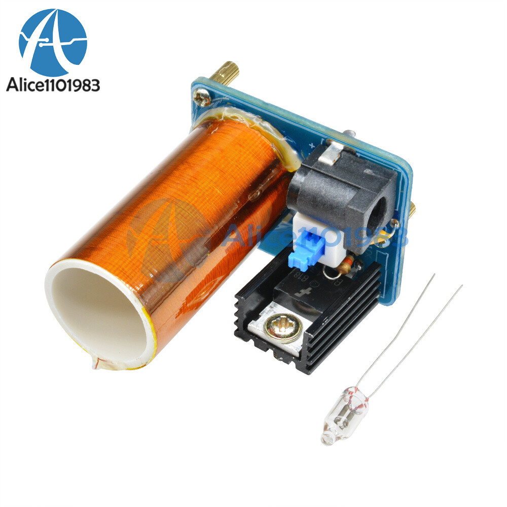 BD243 Mini Tesla Coil Module 9-12V Electronics Wireless Transmission Assembled