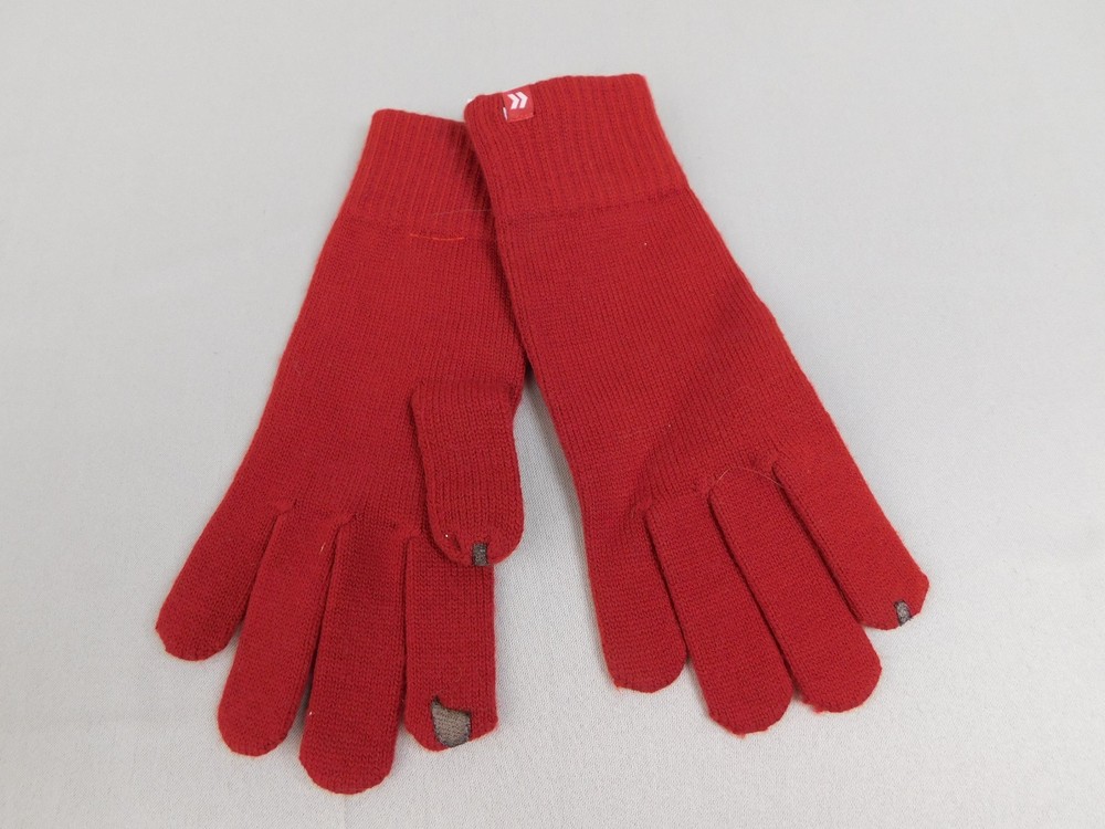 Isotoner SmarTouch Knit Touchscreen Tech Gloves - Henna Red, One Size #6438