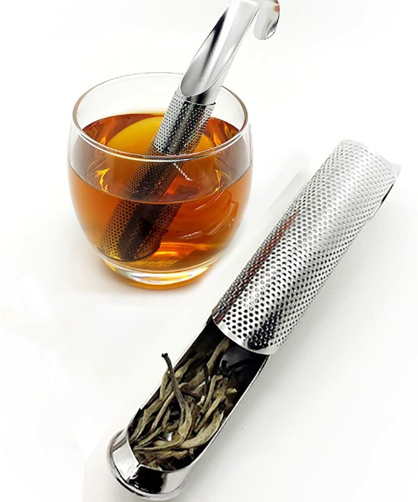 Stainless Steel Tea Infuser Strainer Obsterm Steeper Tea Diffuser w/ Hook Hanger