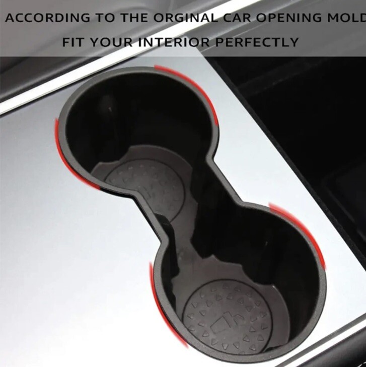 For 2017-2023 Tesla Model 3 2020-2023 Model Y Center Console Cup Holder Insert