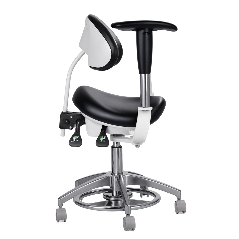 PU Leather Microscope Surgery Saddle Chair Adjustable Dynamic Seating Chair