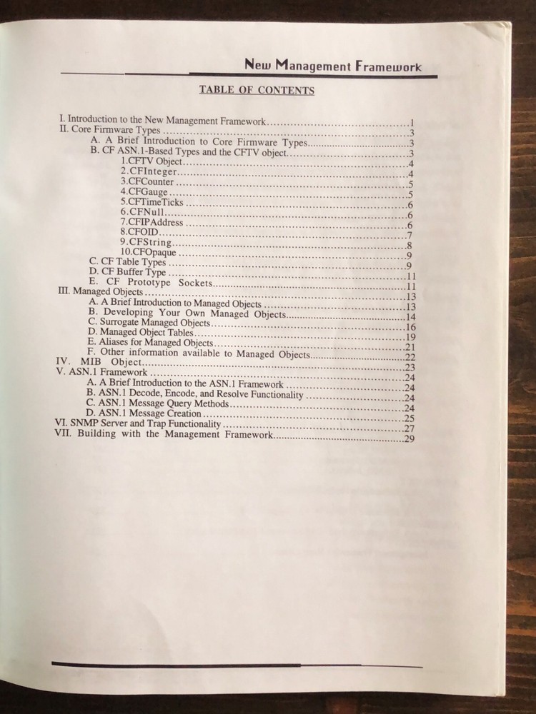 Cabletron Systems - Developers Guide To The Management Framework Manual (1992)
