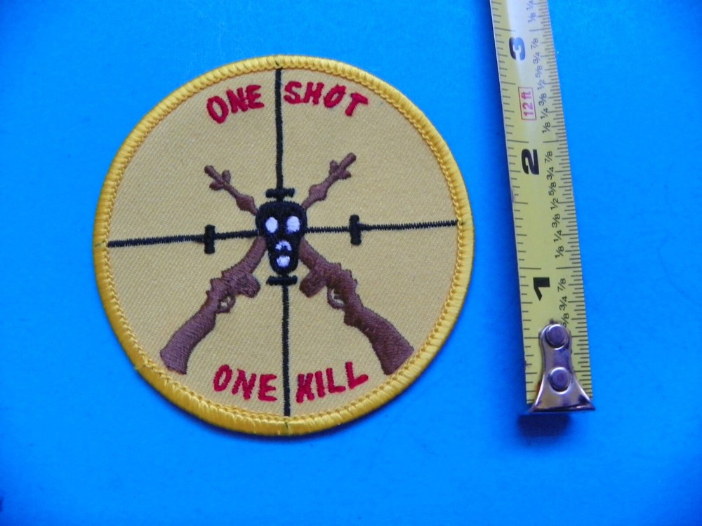 VIETNAM ORIGINAL U.S. "ONE SHOT ONE KILL" SPECIAL UNIT PATCH