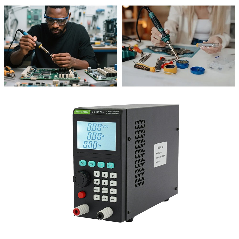 Load Tester Tabletop Electronic Dynamic Electronic Testing Machine 200W 0-30A