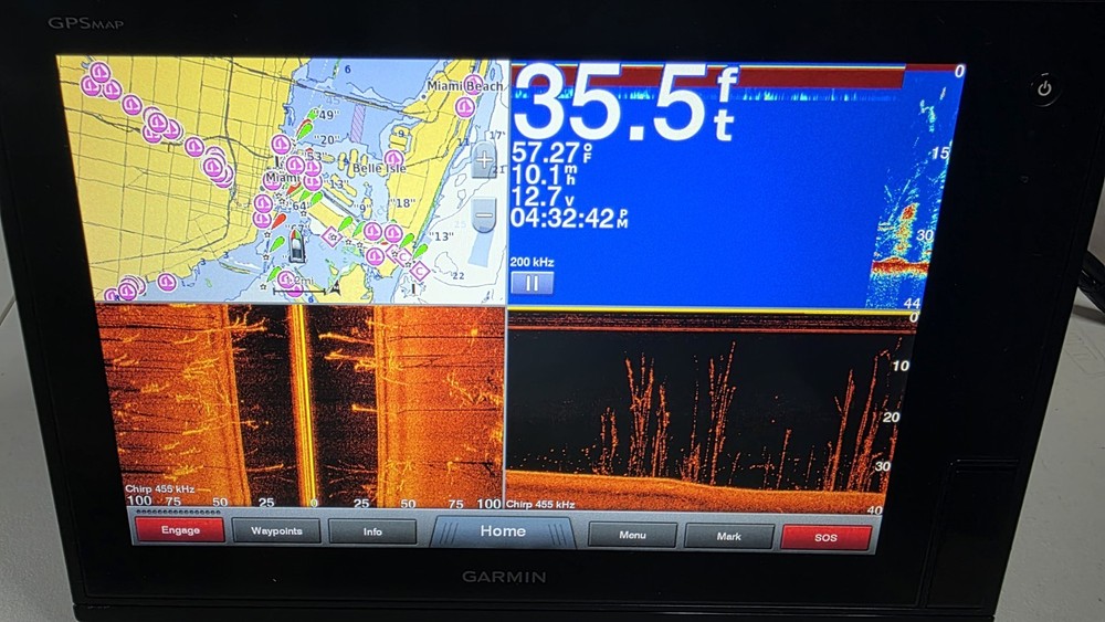 Garmin GPSMAP 7612 12" Chartplotter / Fishfinder – Excellent Condition.