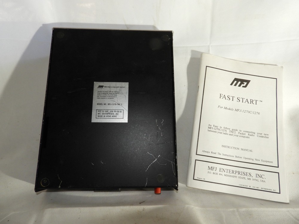 MFJ-1270 TNC2 Packet Radio Controller w/ Cables & Manual – Powers On, Untested