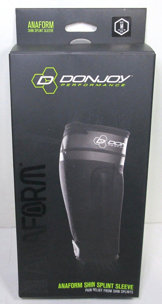 DonJoy Performance ANAFORM Shin Splint Compression Sleeve: Black Medium