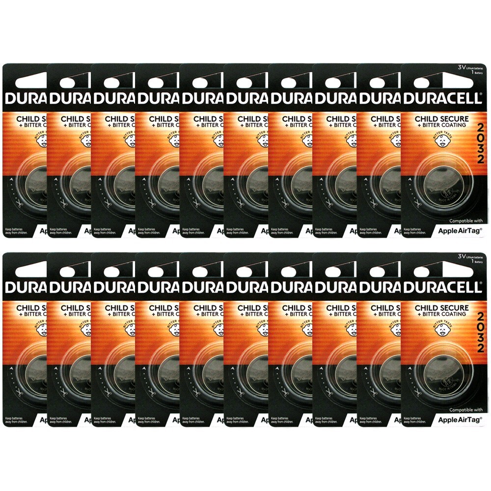 Duracell 2032 Lithium Button Cell Battery 20 Pack