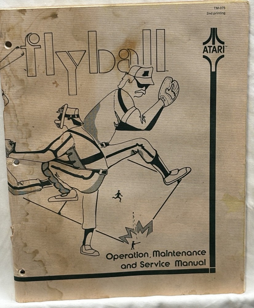 ORIGINAL-ATARI-FLYBALL-OPERATION, MAINTENANCE & SERVICE MANUAL