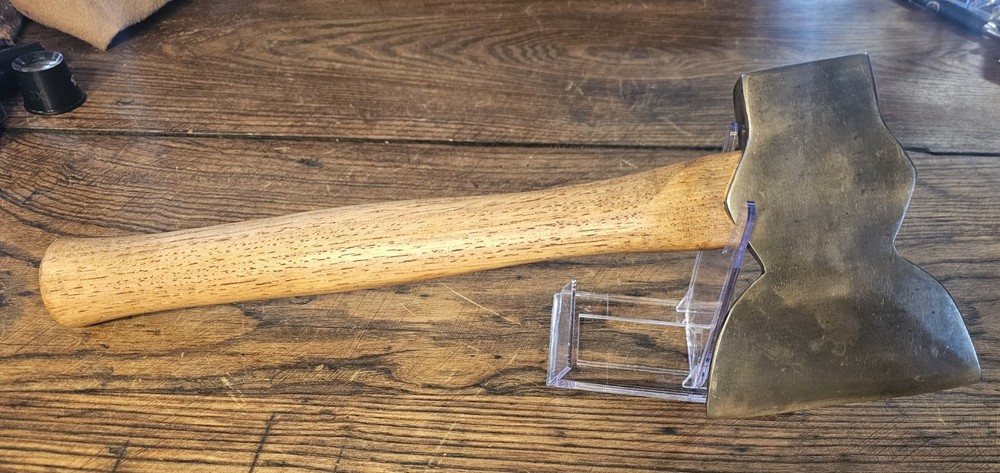 Antique embossed PEXTO broad Hewing hatchet axe