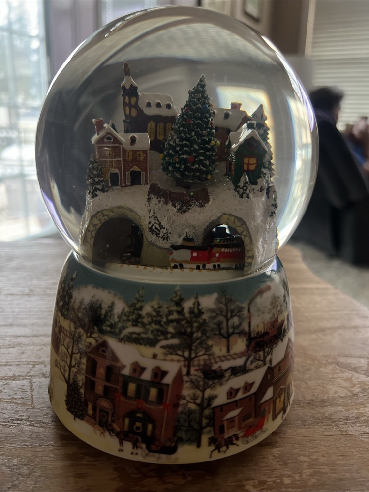 Glitterdome by Roman Inc Train Snow Globe