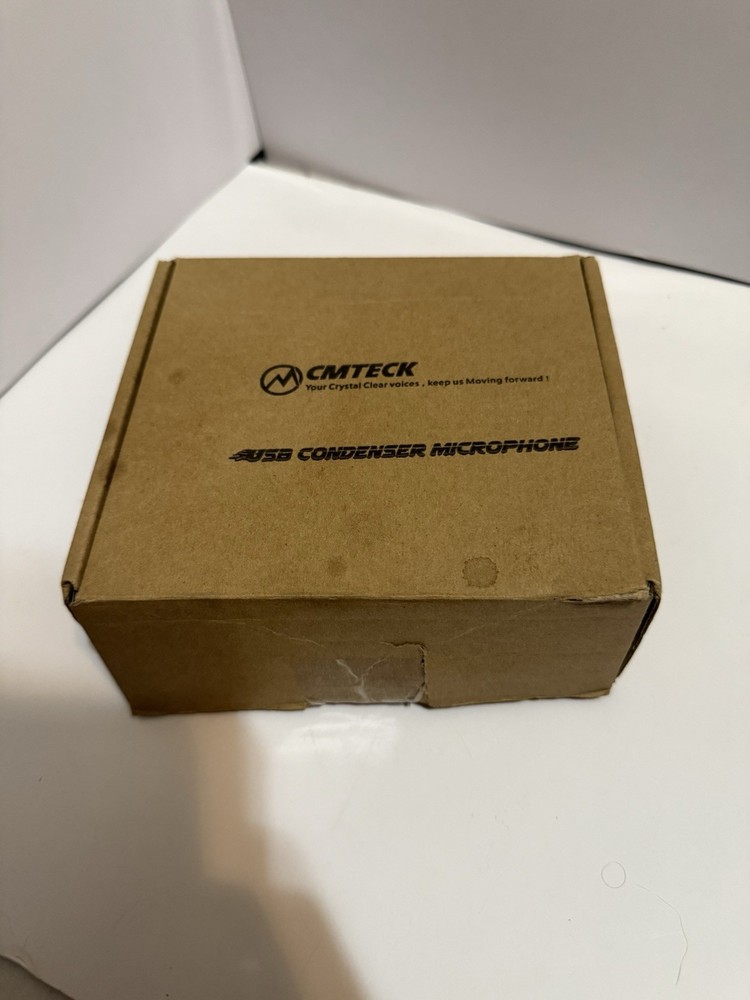 CMTECK Studio USB Gooseneck Microphone Black with Mute Button