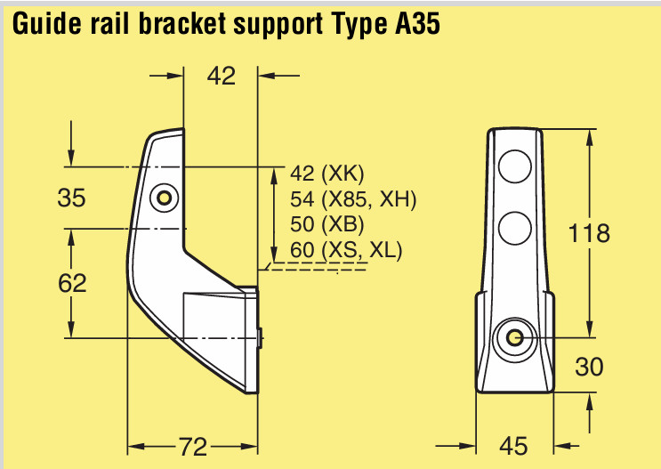 Guide Rail Bracket