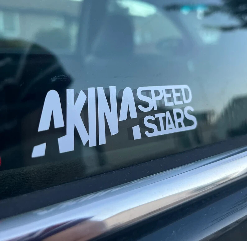 Akina Speed Stars Initial D team DECAL [SMALL SIZE]