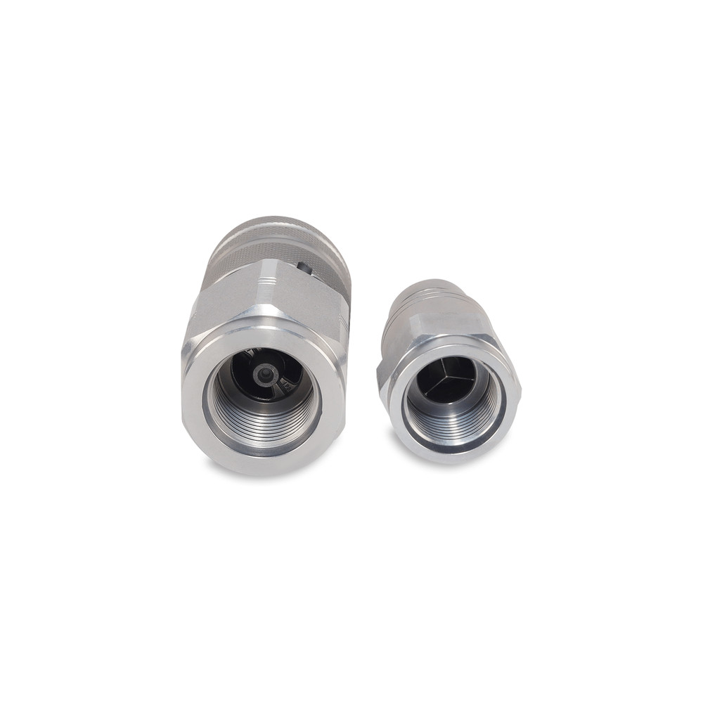 5/8″ Flat Face Hydraulic Quick Couplers Set - 3/4″ SAE Thread