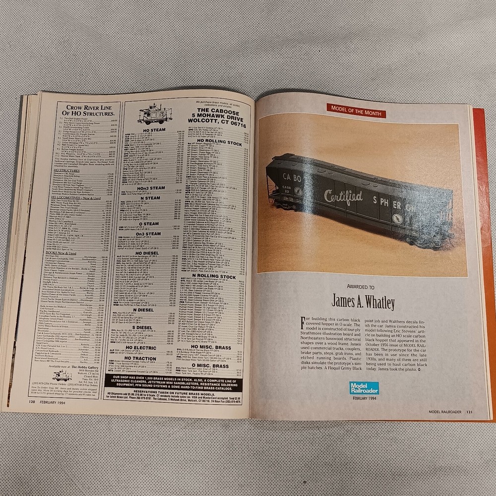 Model Railroader Magazine February 1994