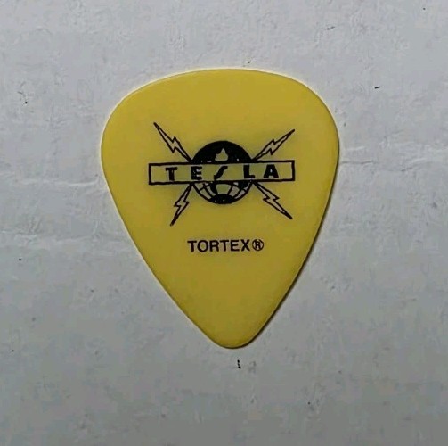 Tesla Brian Wheat Guitar Pick Yellow