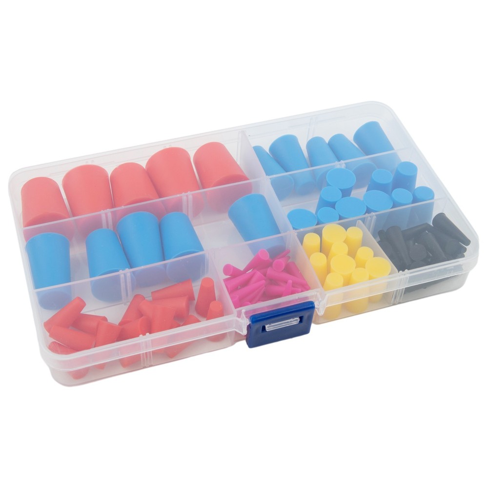 105Pcs Assorted Silicone Cone Kit for Masking in High Temperature Applications